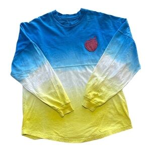 Disney Blue and Yellow Ombre Long Sleeve Tee Spirit Jersey